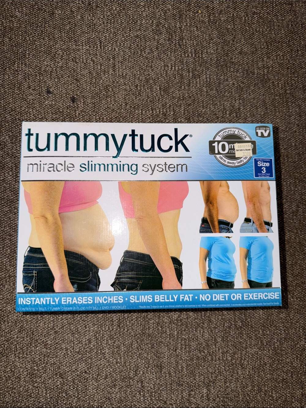 Tummy tuck miracle slimming system slims away belly fat size 3 New in Box